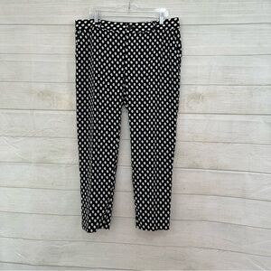 Banana Republic Camden Black White Dot Dress Pants